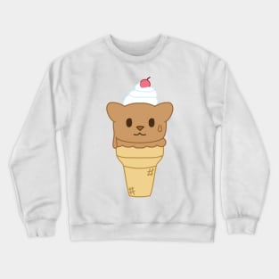 Ice cream cat chocolate Crewneck Sweatshirt